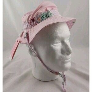 Baby Millymook Pink Reversible Bucket/Sun Hat-UPF 50+-SZ 12-24 Months-NEW!